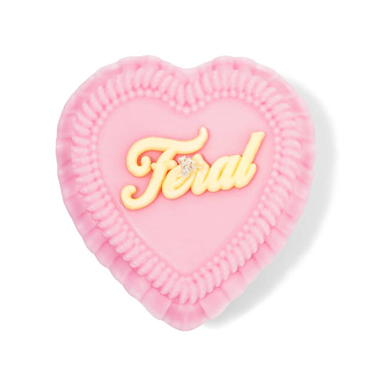 "Feral" Heart Cake Shaped Candle