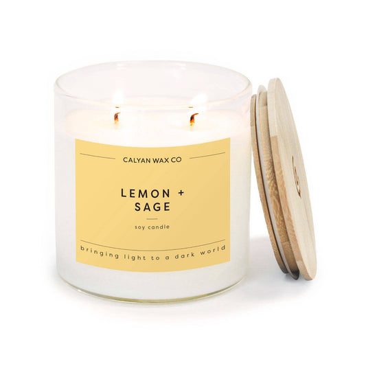 Lemon + Sage - Soy Candle