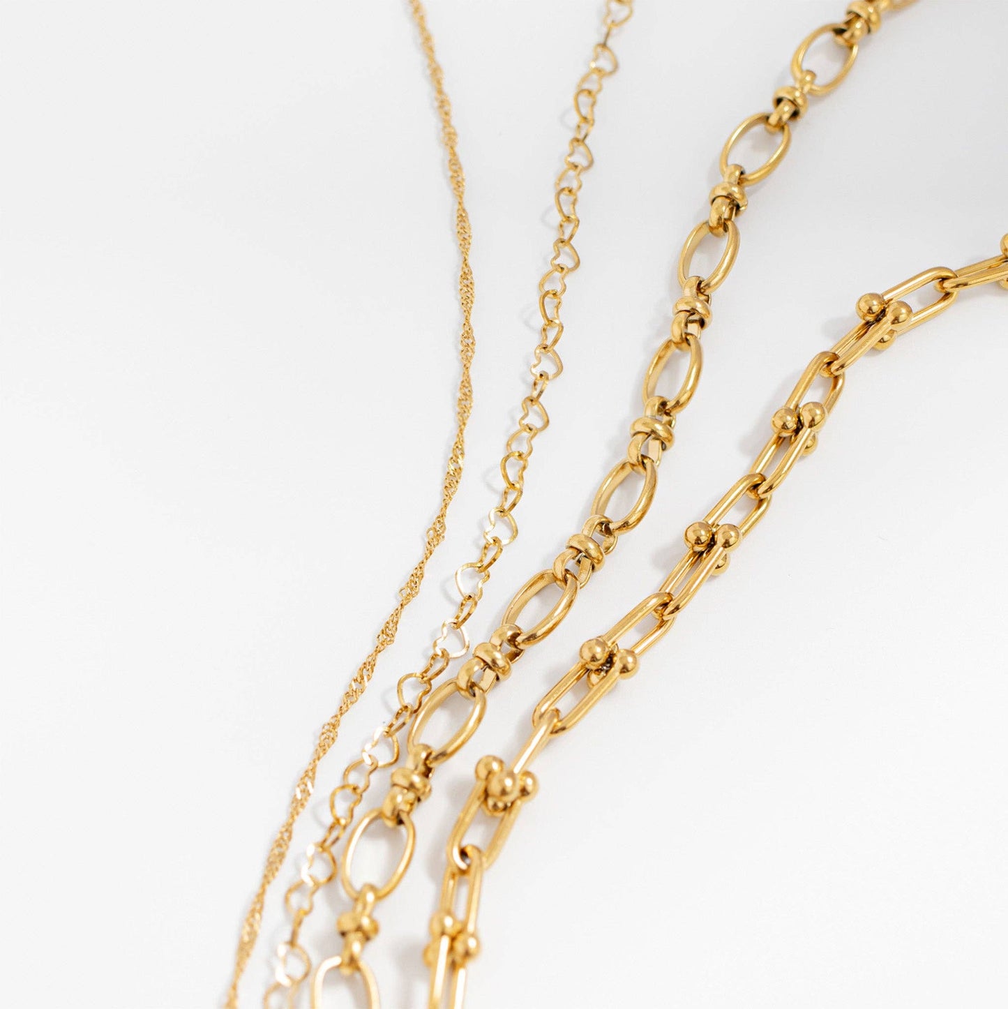 18K Gold + Silver Statement Chain Necklace