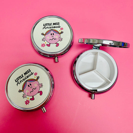 Purse Pill Box, Little Miss Anxious