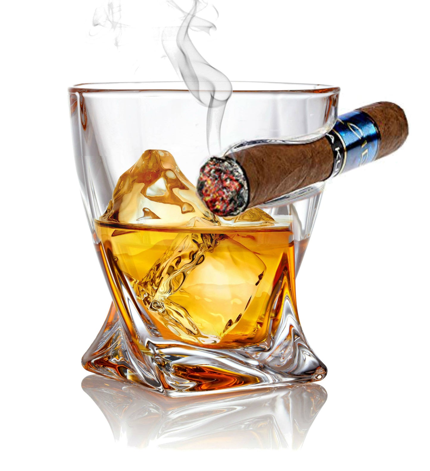 Cigar Holder Glass Set of 2