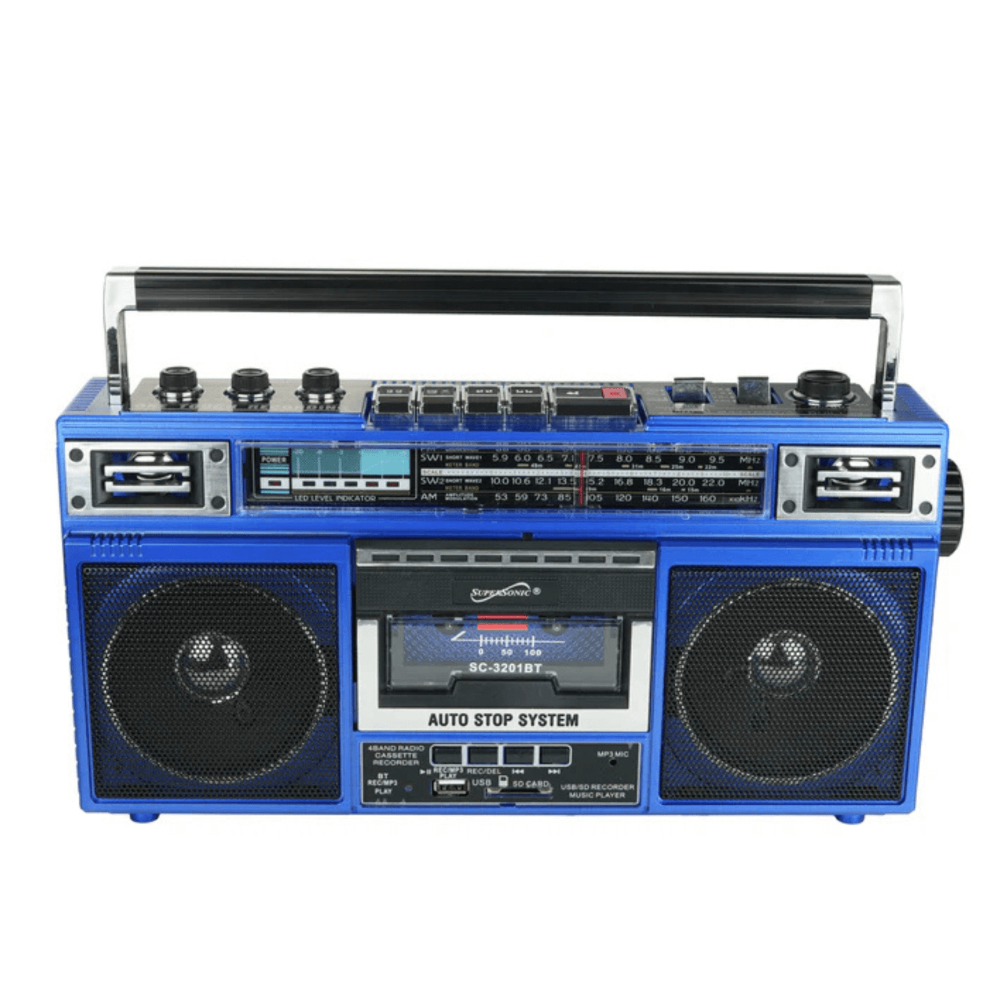 Retro Supersonic BoomBox Bluetooth Radio & MP3
