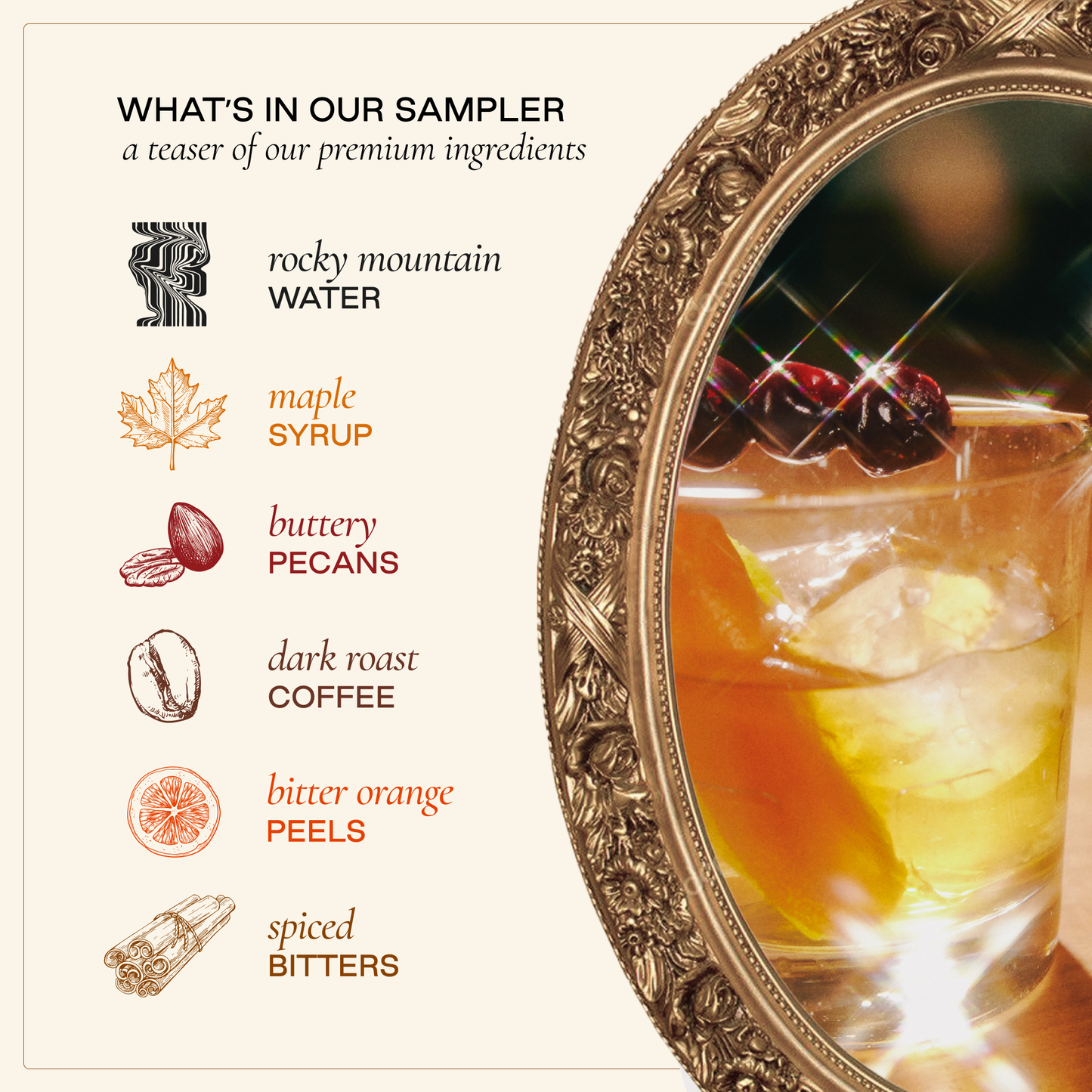 Old Fashioned Cocktail Syrup Sample Set