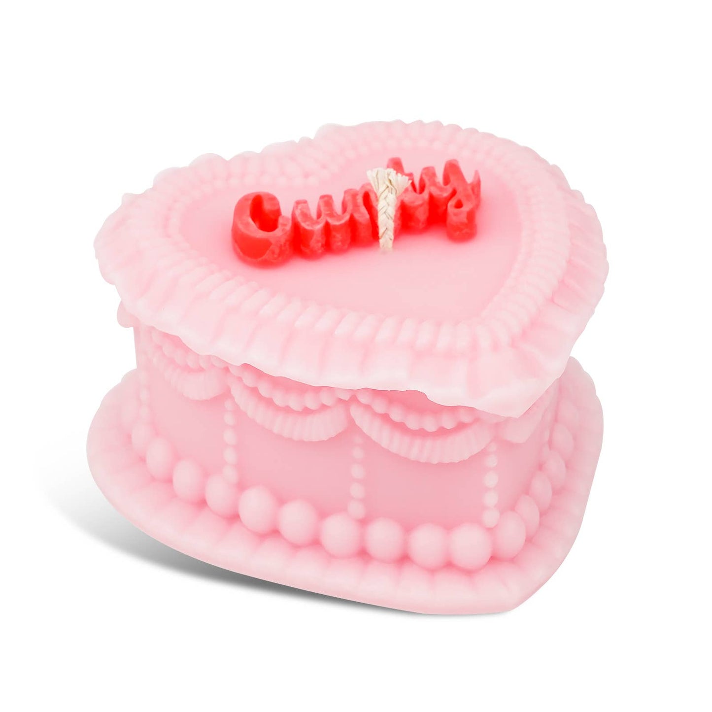 "Cunty" Heart Cake Shaped Candle