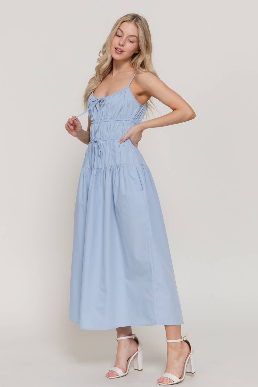 Front Tie Maxi Dress