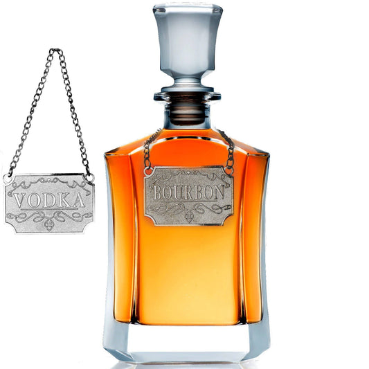 Whiskey Decanter W/ Label Tags