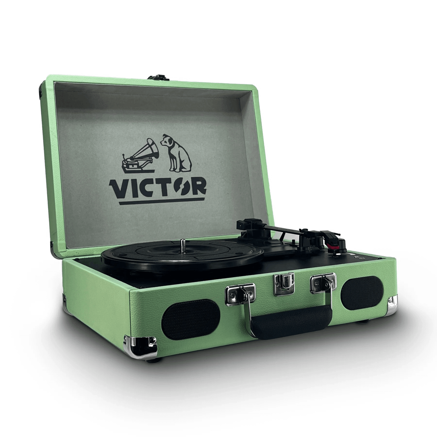 Retro Victor Metro Plus Portable Dual Bluetooth Suitcase Turntable