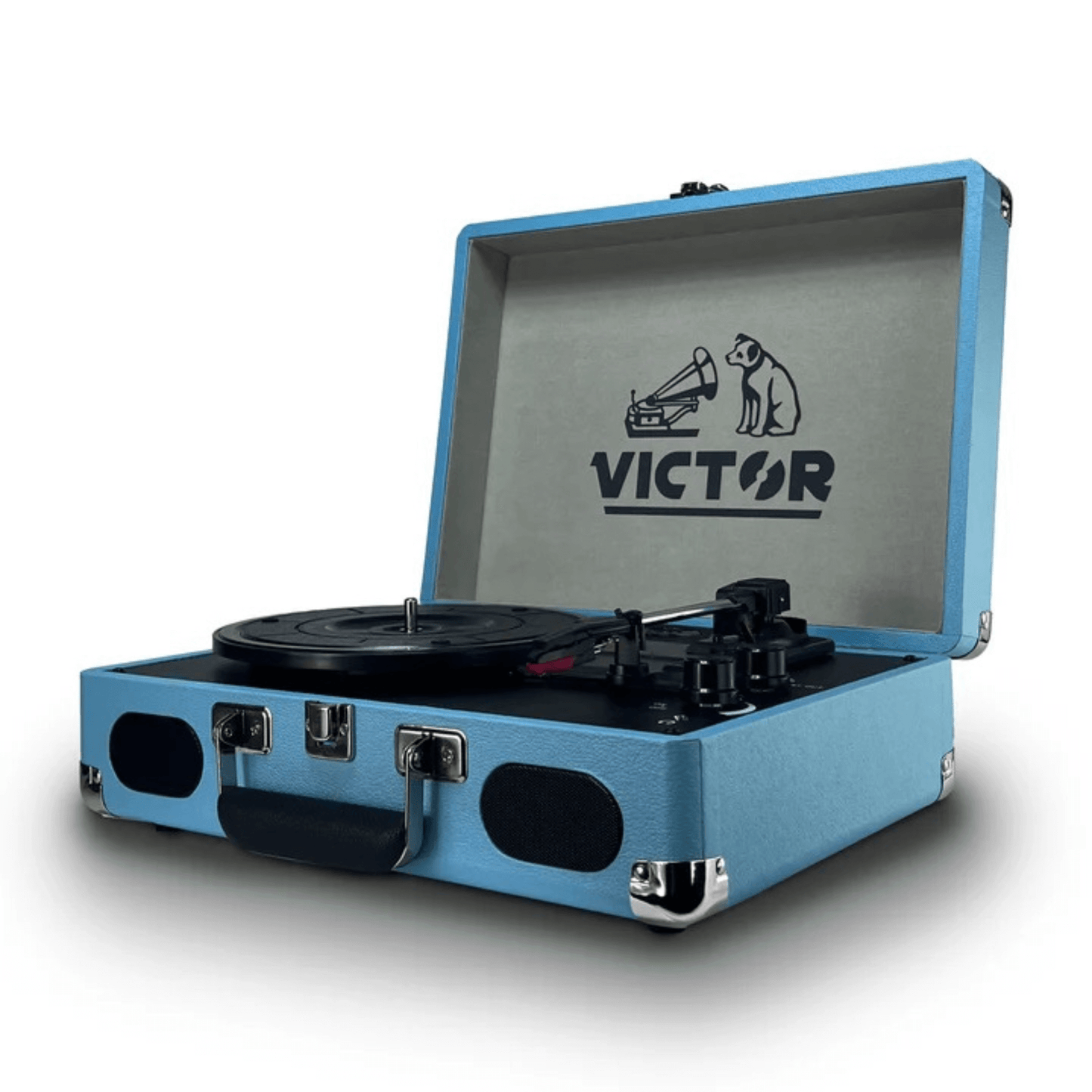 Retro Victor Metro Plus Portable Dual Bluetooth Suitcase Turntable