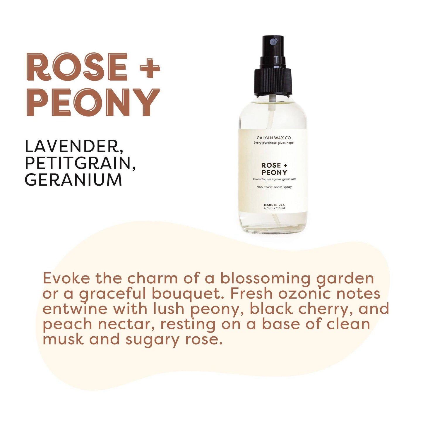 Rose + Peony - Room Spray