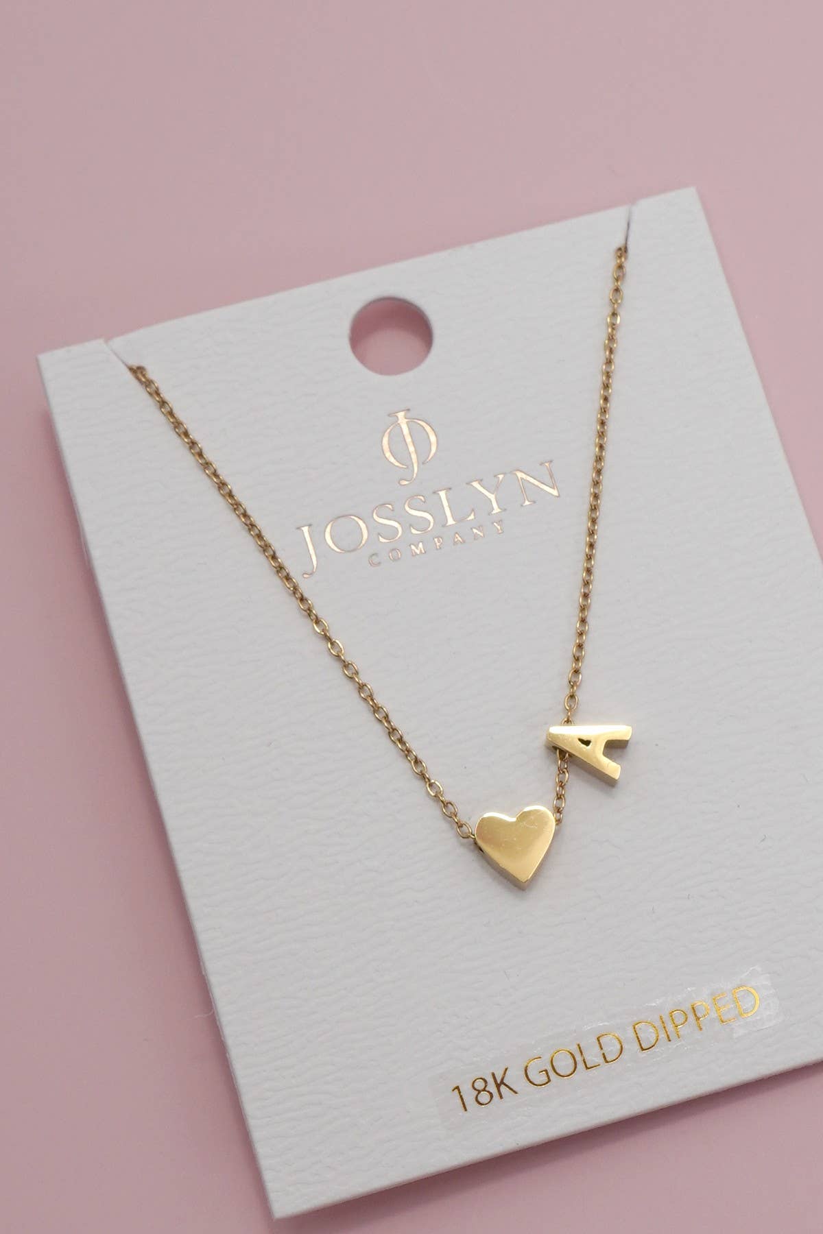 18K STAINLESS STEEL INITIAL NECKLACE
