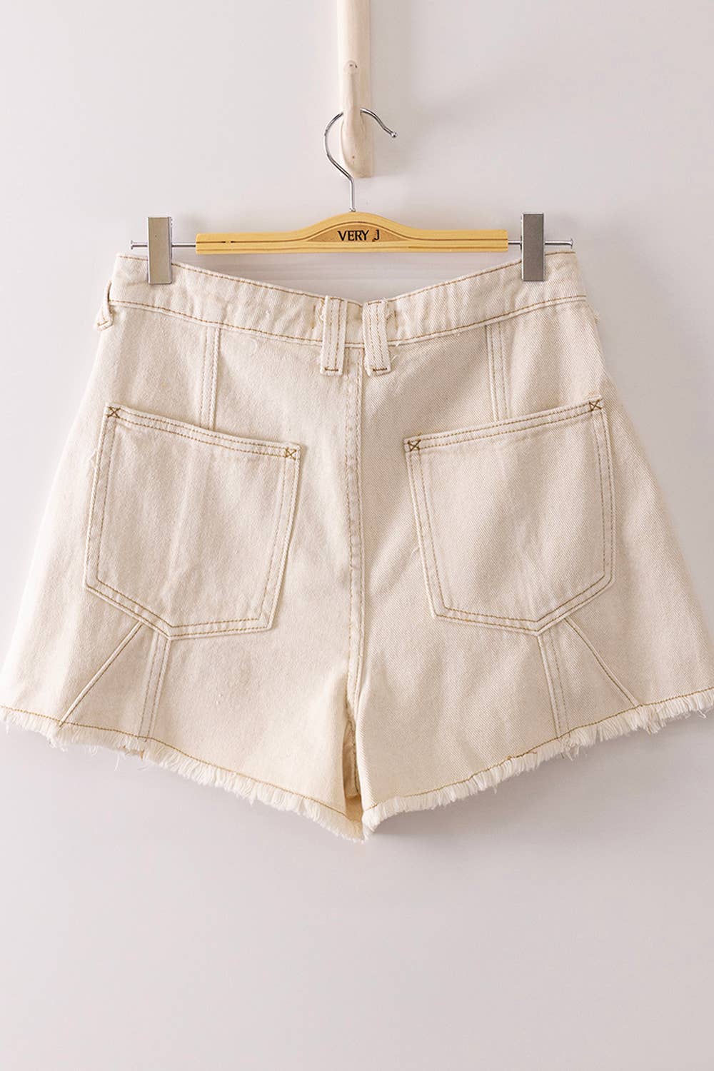 JEAN Mineral Washed Denim Shorts