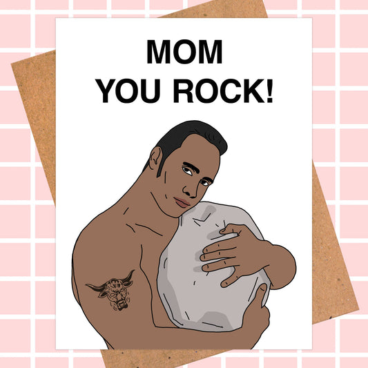 "Mom – You Rock!" Greeting Card