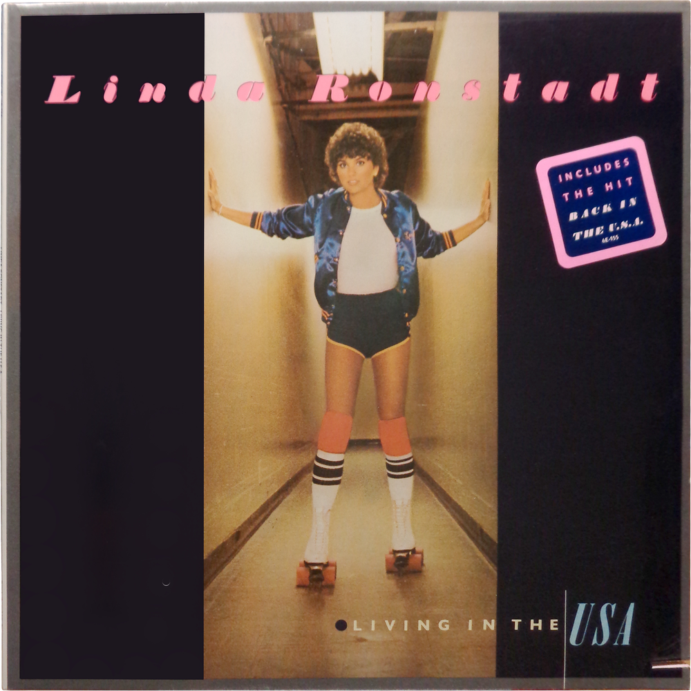 12" Vinyl LP Record - Linda Ronstadt - Living In USA Country
