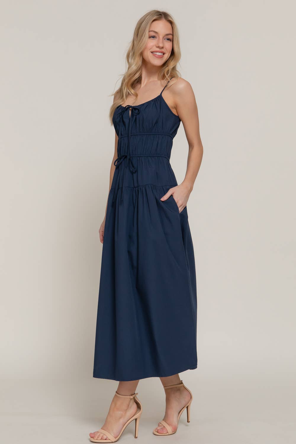 Front Tie Maxi Dress
