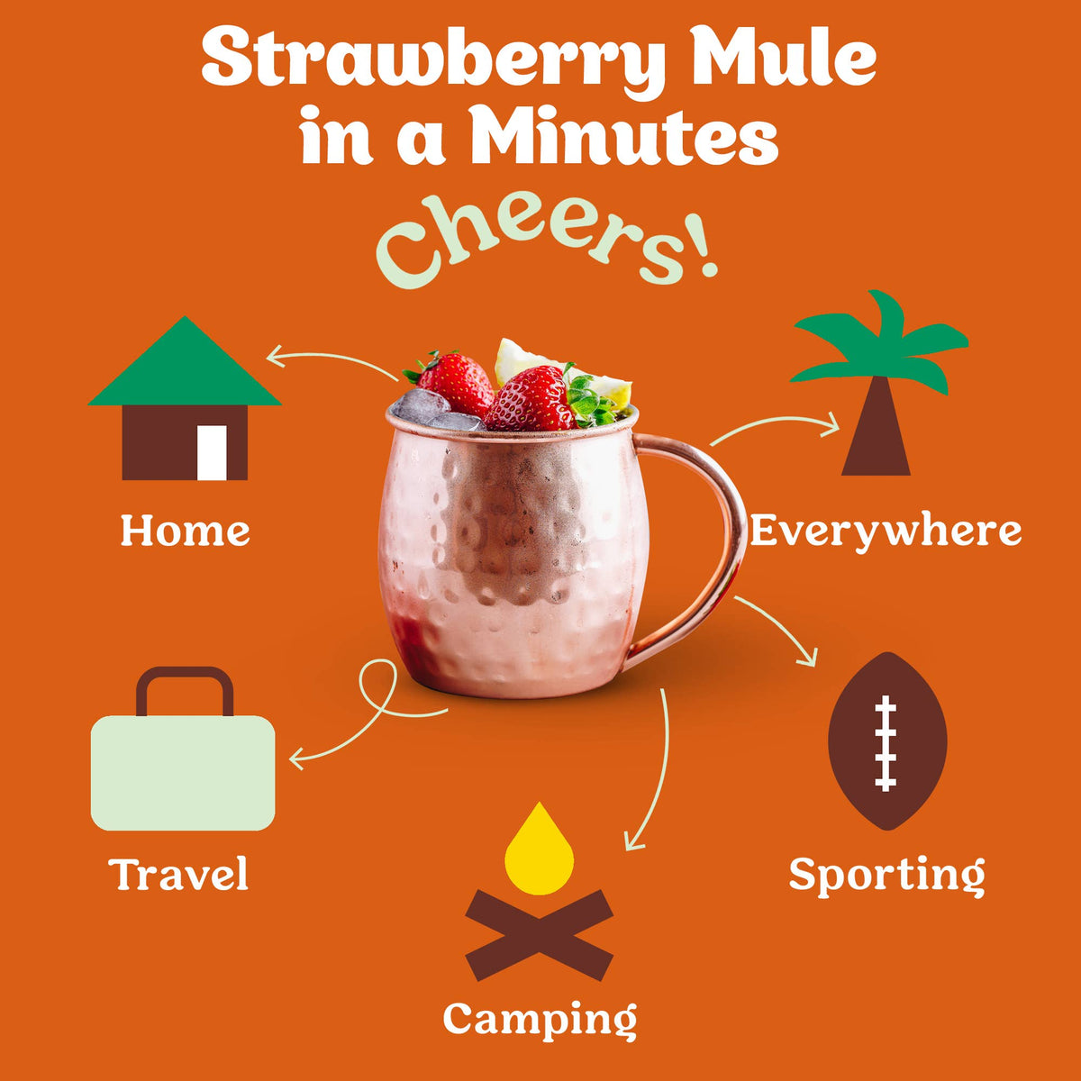 Strawberry Mule Cocktail / Mocktail Mixer