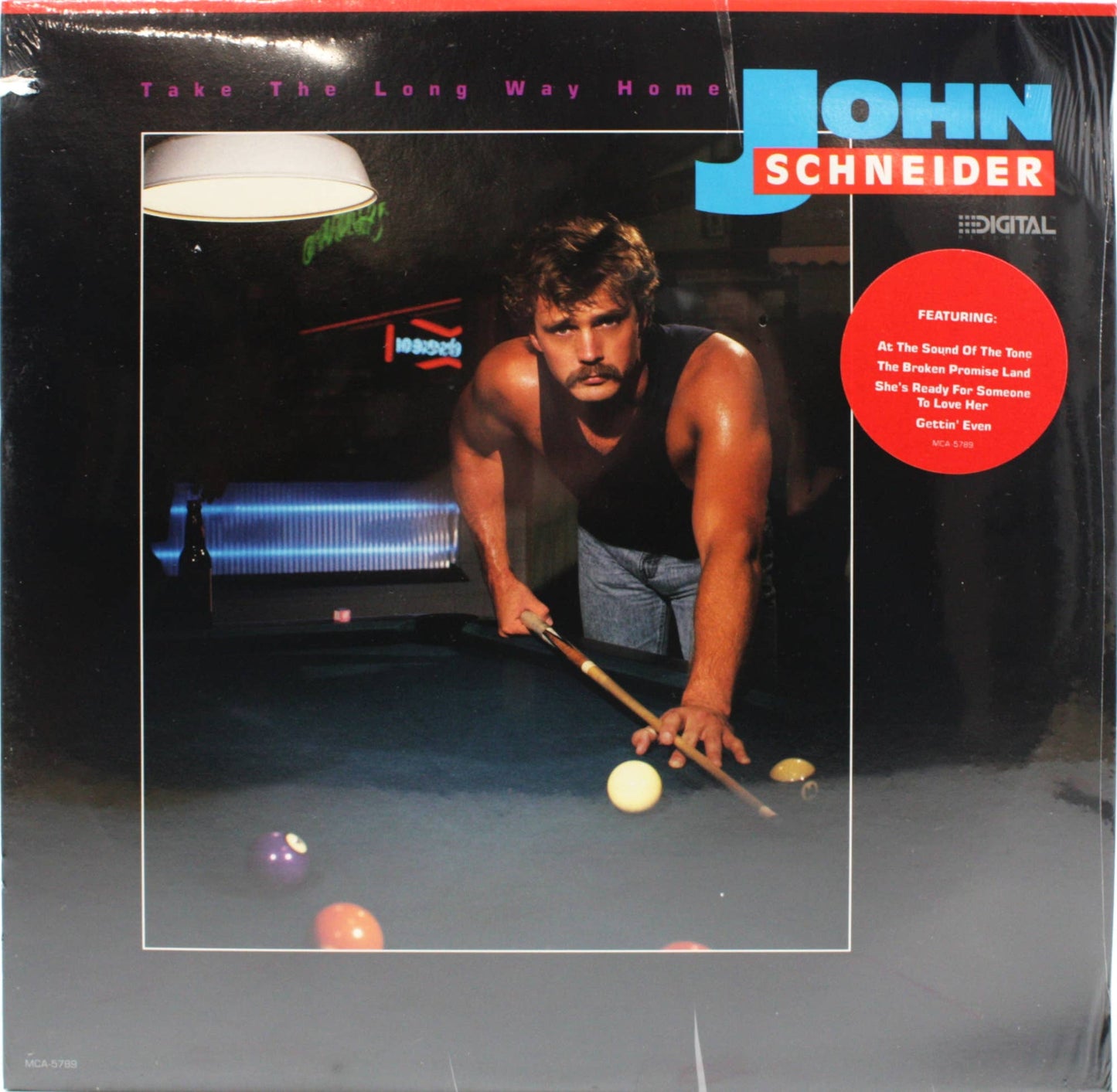 12" Vinyl LP Record - John Schneider - Long Way Home Country
