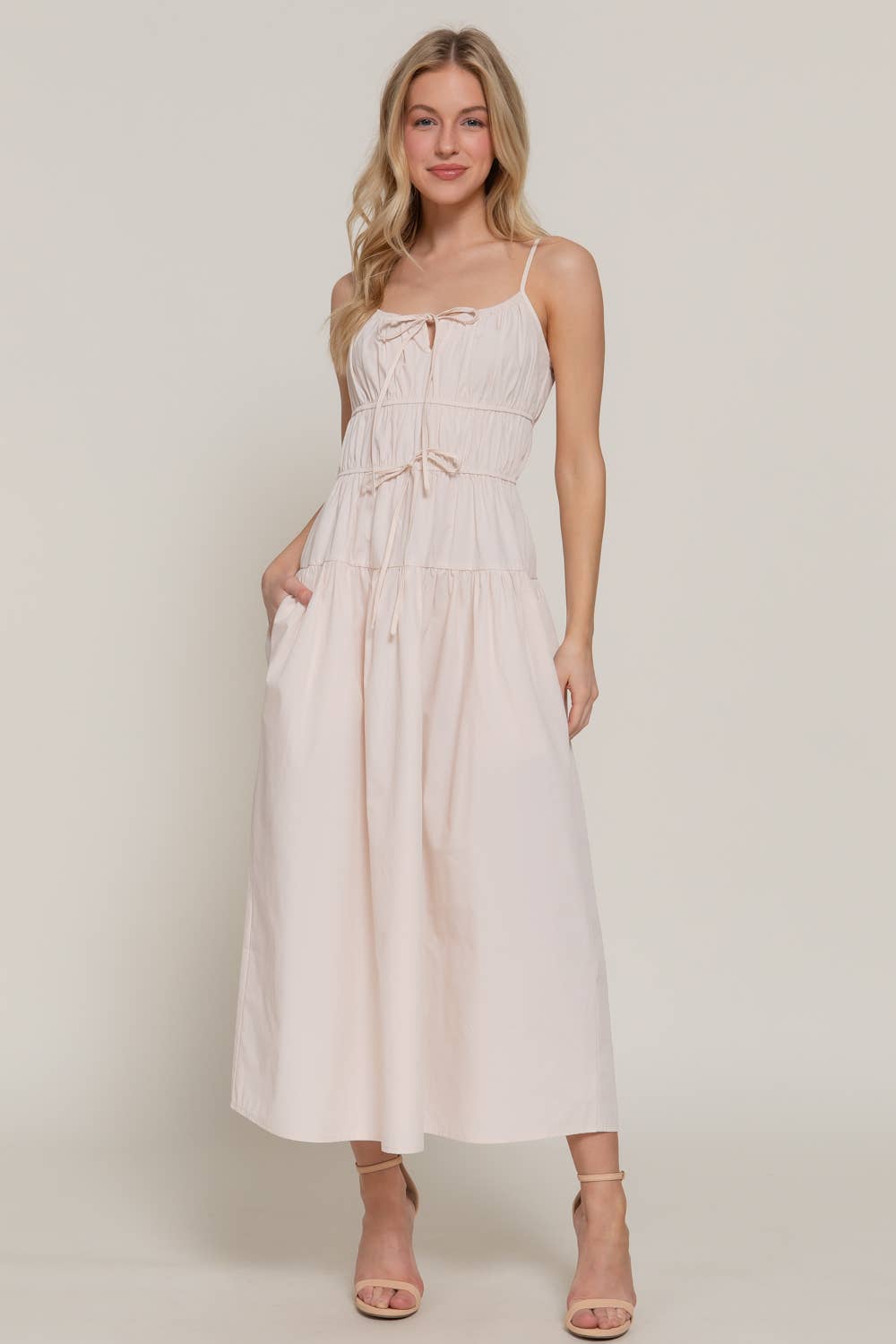 Front Tie Maxi Dress