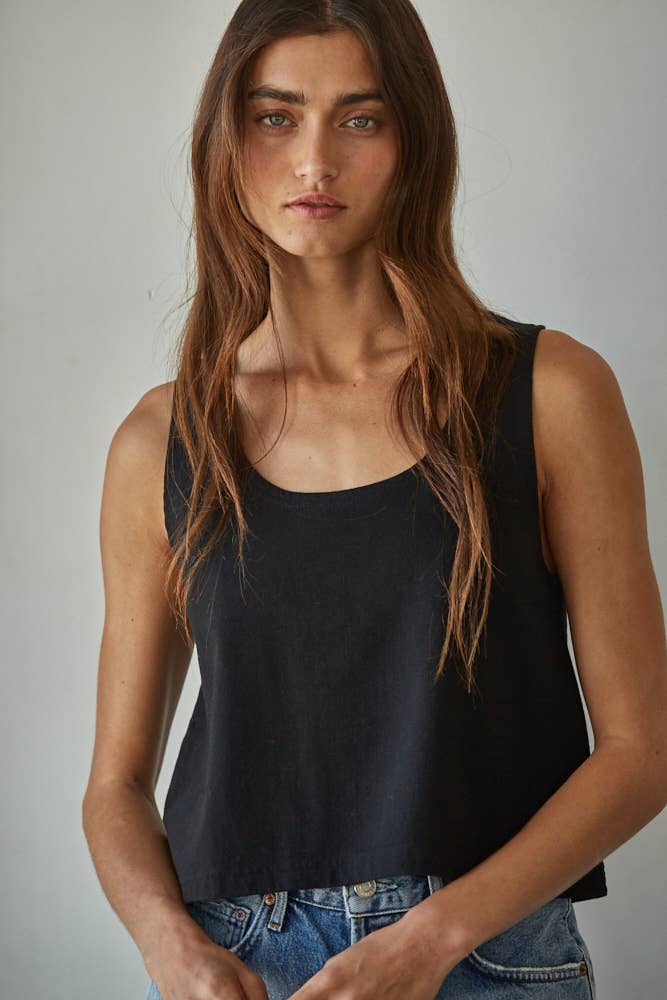 Knit Cotton Tank Top