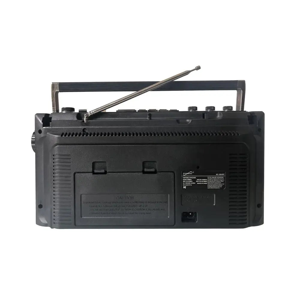 Retro Supersonic BoomBox Bluetooth Radio & MP3